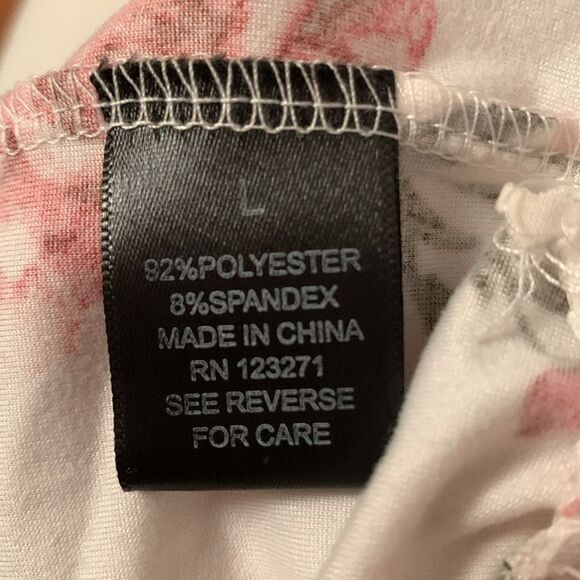 Orange Kiss Floral Off-Shoulder Top Size L - Picture 6 of 7